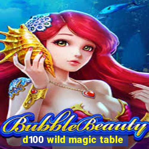 d100 wild magic table