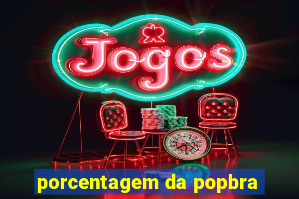 porcentagem da popbra