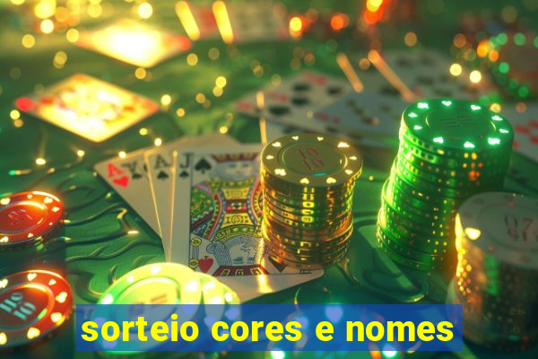 sorteio cores e nomes