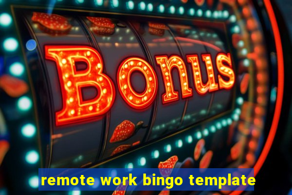 remote work bingo template