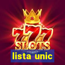 lista unic