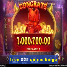 free $25 online bingo