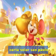 carta solar sao paulo