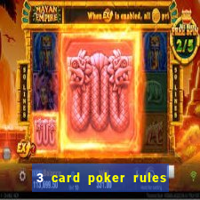 3 card poker rules in casino