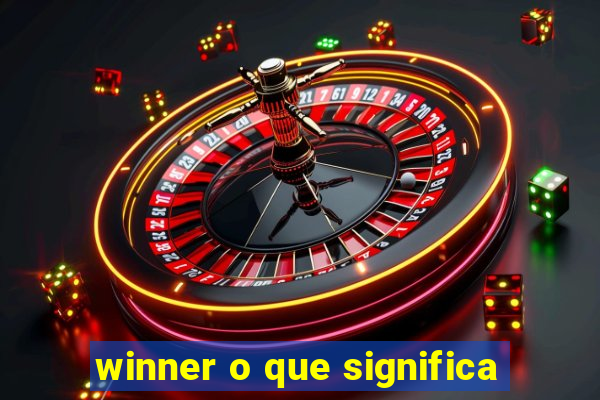 winner o que significa