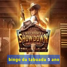 bingo da tabuada 5 ano