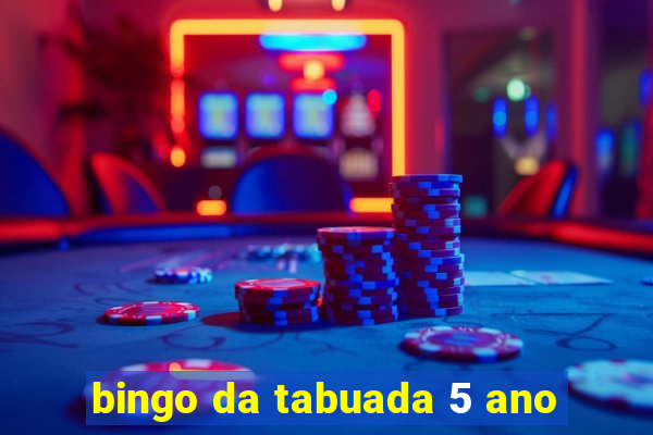 bingo da tabuada 5 ano