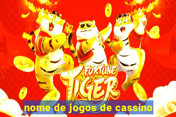 nome de jogos de cassino