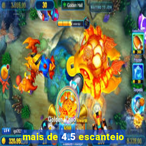 mais de 4.5 escanteio