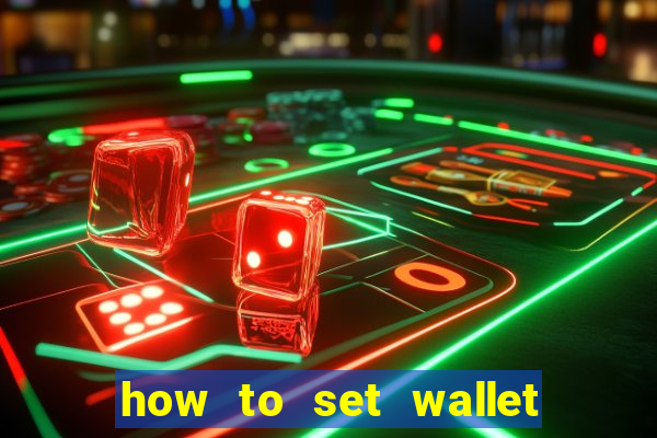 how to set wallet password in bingo plus