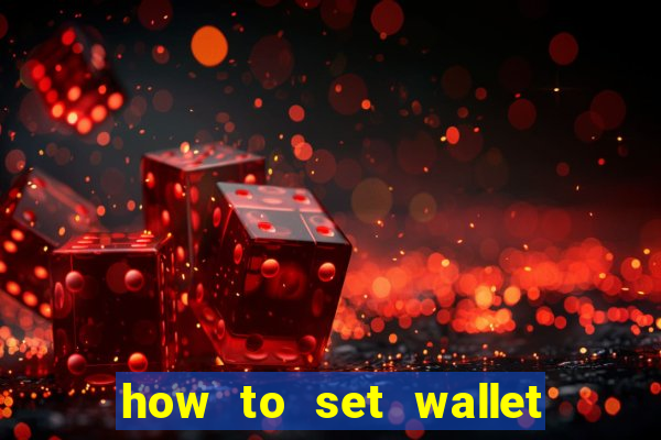 how to set wallet password in bingo plus