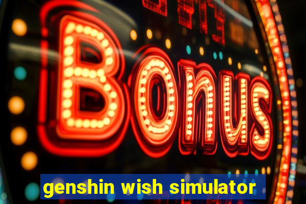 genshin wish simulator