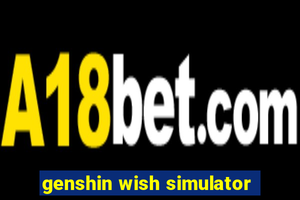 genshin wish simulator