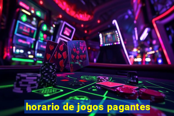 horario de jogos pagantes