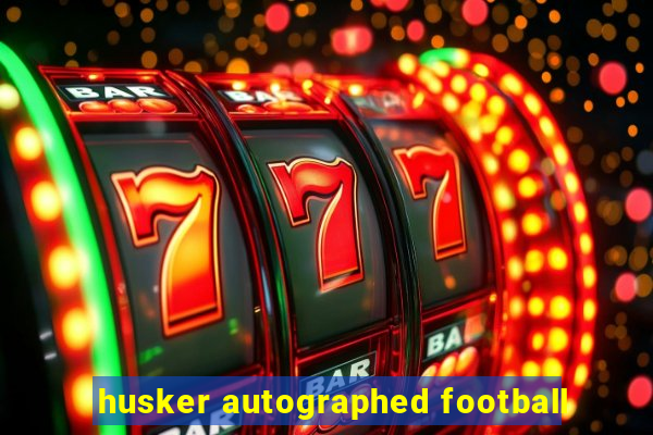 husker autographed football