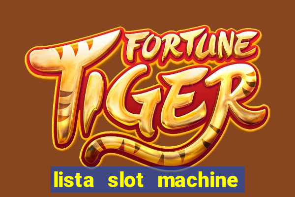 lista slot machine da bar