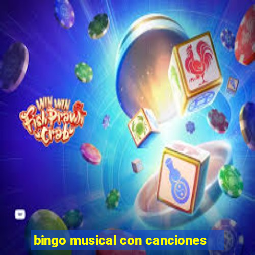 bingo musical con canciones