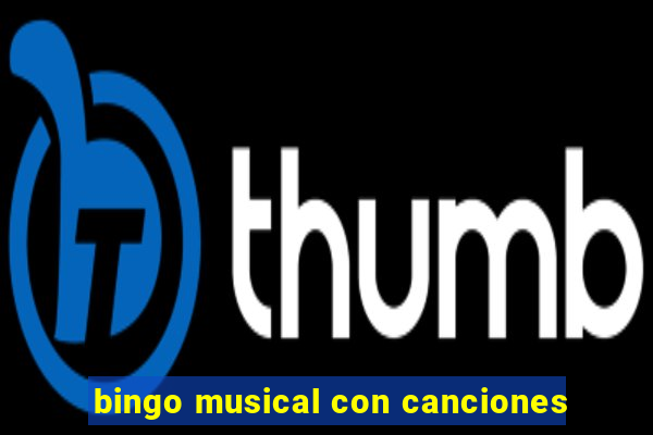 bingo musical con canciones