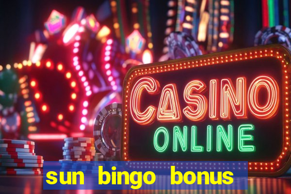 sun bingo bonus terms and conditions