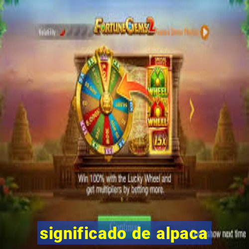 significado de alpaca