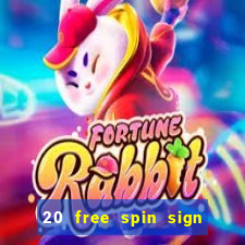 20 free spin sign up casino