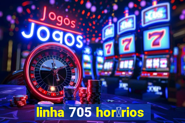 linha 705 hor谩rios