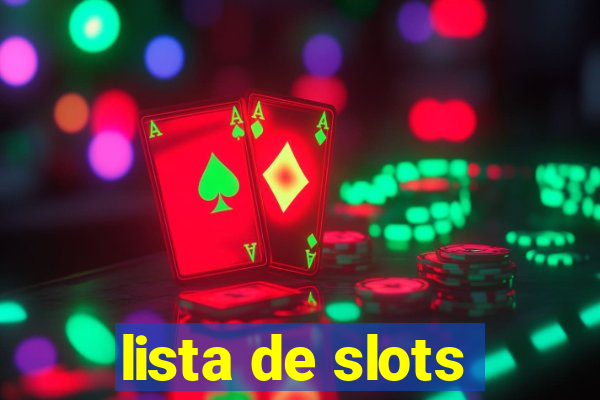 lista de slots