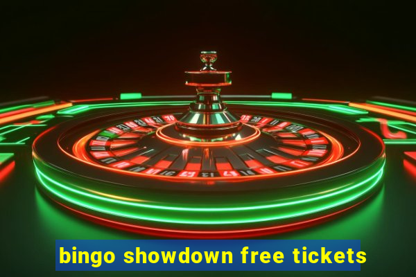 bingo showdown free tickets