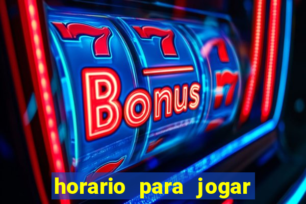 horario para jogar fortune tiger hoje