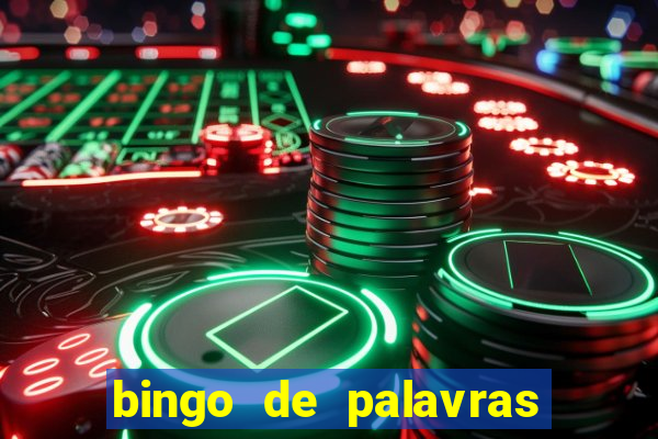 bingo de palavras cha de bebe