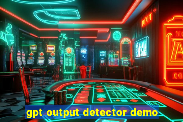 gpt output detector demo