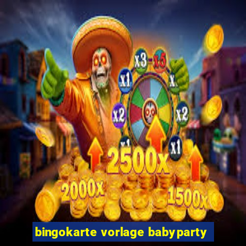 bingokarte vorlage babyparty