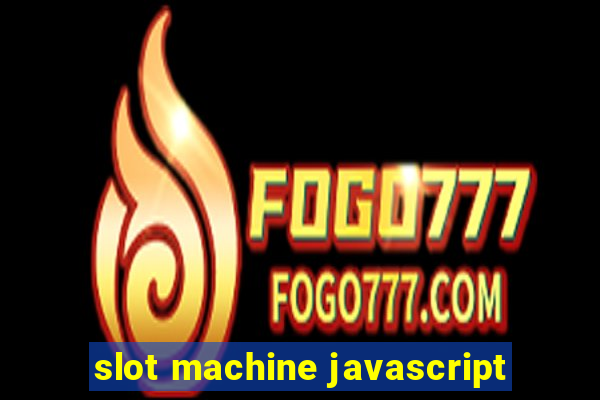 slot machine javascript