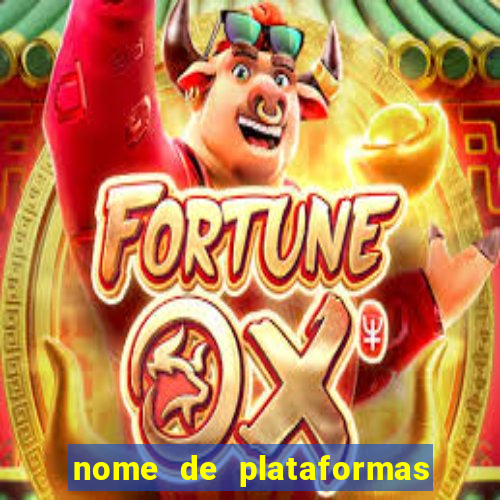 nome de plataformas de jogos