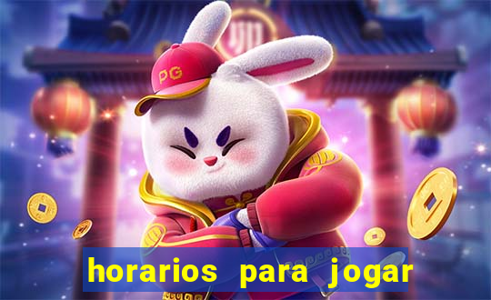 horarios para jogar fortune rabbit