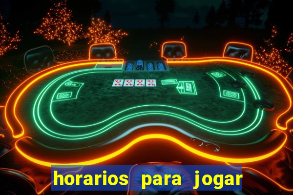 horarios para jogar fortune rabbit