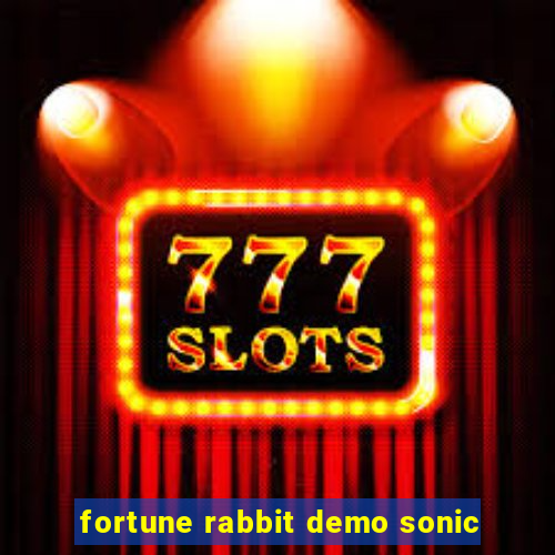 fortune rabbit demo sonic