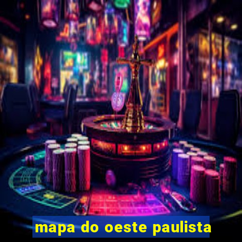 mapa do oeste paulista