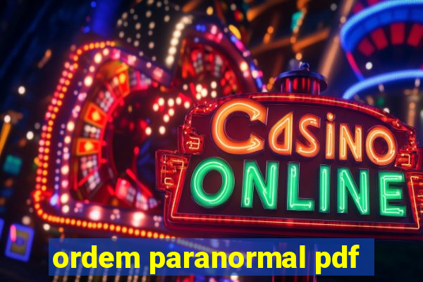 ordem paranormal pdf