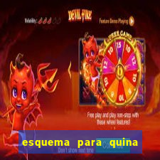 esquema para quina com 20 dezenas