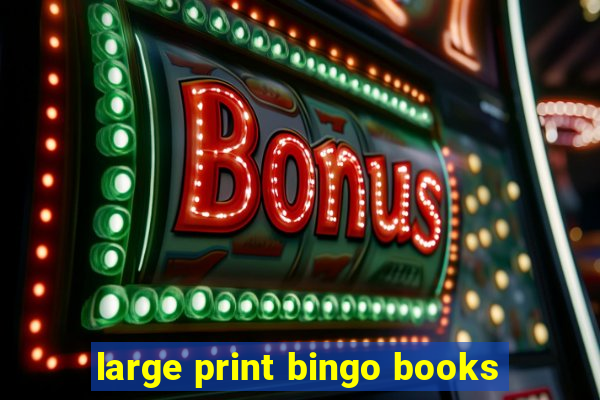 large print bingo books