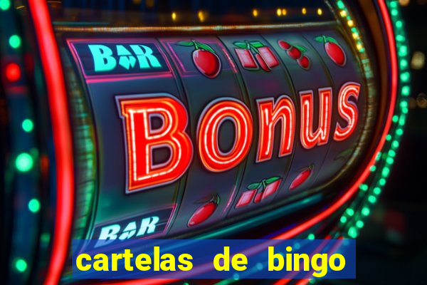 cartelas de bingo para chá de bebê