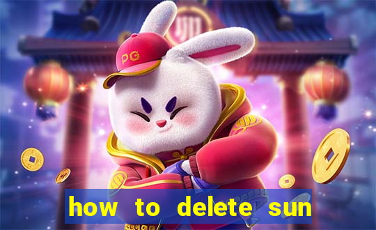 how to delete sun bingo account