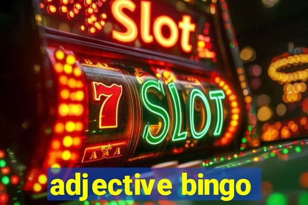 adjective bingo