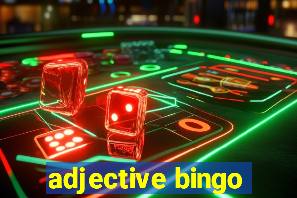 adjective bingo