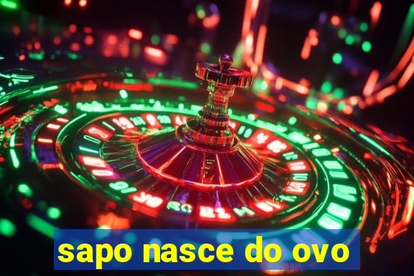 sapo nasce do ovo