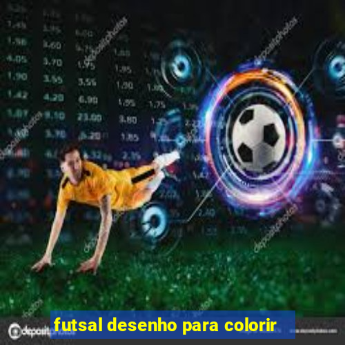 futsal desenho para colorir