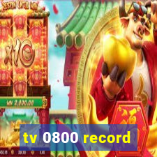 tv 0800 record