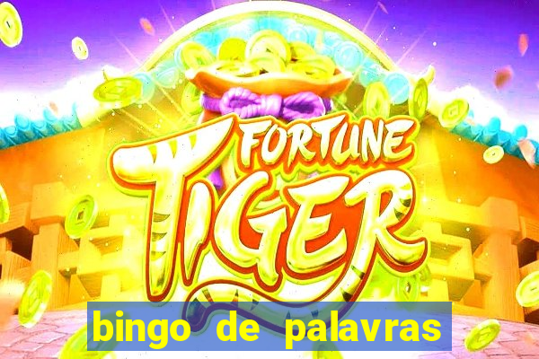 bingo de palavras para imprimir colorido