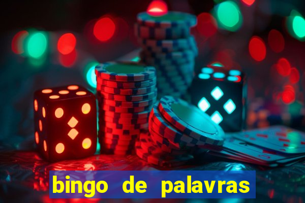 bingo de palavras para imprimir colorido